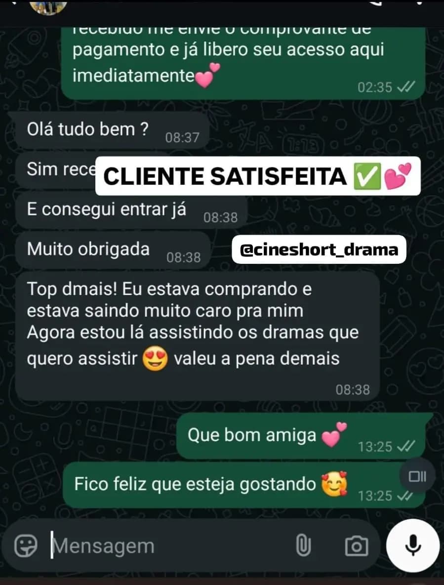 Depoimento de cliente satisfeito